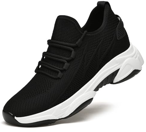 Generisch Elevate Shoes Herren 4-10cm Aufzug Schuhe Unsichtbare Höhe Heben Höhere Schuhe Laufschuhe Sommerschuhe Sportschuhe Turnschuhe Fitnessschuhe Männer Leichte Mesh Joggingschuhe Freizeitschuhe