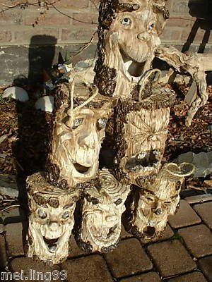 Lustiges Vogelhaus Nistplatz Baumstamm 6 Motive Neu