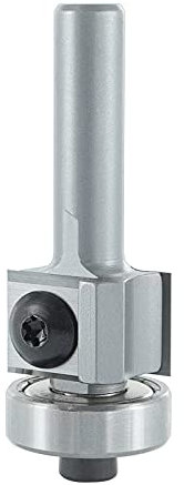 ENT 20290 Wendemesser Bündigfräser HW, Schaft (S) 8 mm, Durchmesser (D) 19 mm, NL 12 mm, GL 50 mm, SL 30 mm, mit Kugellager