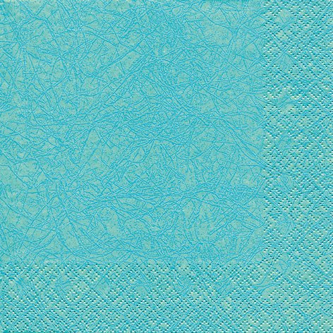 20 Servietten Uni Aqua/Modern Colours/einfarbig/zeitlos 33x33cm