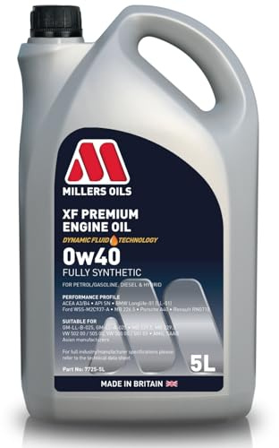 Millers Oils XF Longlife Fully Synthetic Engine Oil 0W-40, 5 litres