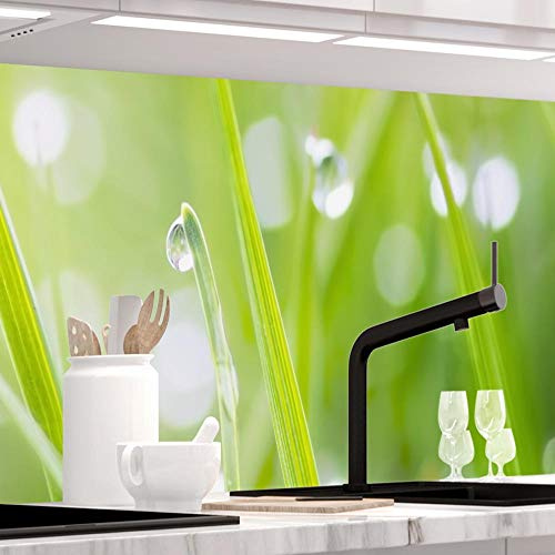 StickerProfis Küchenrückwand selbstklebend Pro MODERN Grass 60 x 400cm DIY - Do It Yourself PVC Spritzschutz