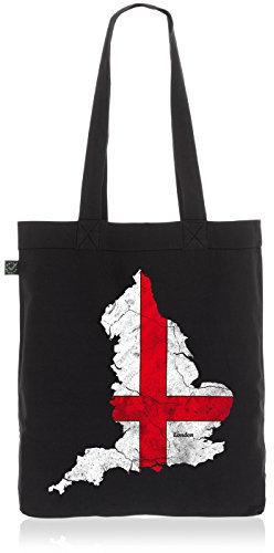 style3 England Biobaumwolle Beutel Jutebeutel Tasche Tote Bag London Flagge