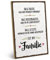 ARTFAVES® Wandbild Holzschild mit Spruch - FAMILIE IST ALLES - Türschild Retro Vintage Deko Bild Geschenk - Familie, Zuhause