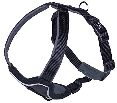 Nobby Komfort Geschirr Classic Preno, schwarz/grau L: 50-60 cm, B: 30 mm, 1 Stück