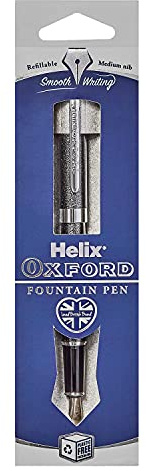 Helix Oxford Premium Fountain Pen (Graphite) with Plastic Free Packaging