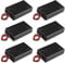 HALJIA 6Pcs 4.5V AAA 3 x 1.5V Battery Holder Case Plastic Battery Storage Box with ON/OFF Switch Case Cover and Wire Leads