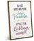 ARTFAVES® Wandbild Holzschild mit Spruch - DU BIST MEIN LIEBLINGSMENSCH - Türschild Retro Vintage Deko Bild Geschenk - Hochzeit, Valentinstag, Kennenlerntag, Verlobung