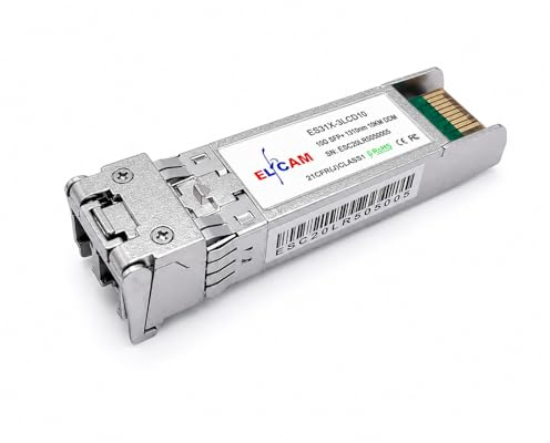 Elfcam10G SFP+ Modul , Singlemode Transceiver LC Modul, 10GBASE-LR SFP+ 1310nm 10KM DDM, Cisco Kompatibel