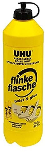 UHU Alleskleber flinke flasche, Praktische Nachfüllflasche für den Klassiker UHU flinke flasche, 760 g