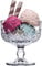 Pasabahce 440211 Eisbecher Dessertschale „Timeless“ im Kristall-Design, Retro-Design ~280 ml, 2er Set aus Glas