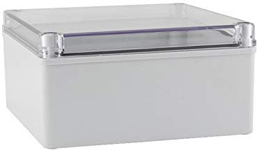 Abzweigkasten, 200 * 200 * 95 mm ABS-Kunststoff transparente Abdeckung Außen Verteilerbox Wasserdichten elektrischen Anschlusskasten starken elektrischen Draht