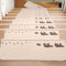 GCSQF Treppenmatte Stufenmatten Leuchtender Treppenteppich Moderne Selbstklebende Step Pads Treppenhaus Mat Zebra Fox Löwenzahn Bär Muster (55 X 20,5 X 4,5 cm) 1219 (Color : F, Size : 10pcs)
