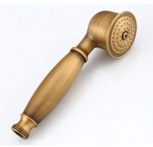 Tête de douche, Ensemble de douche, Douche de téléphonie rétro en laiton, utilisée dans la salle de bain et la salle de douche-cuivre (Color : Copper shower head)