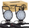 RIGIDON 2 Pcs Led arbeitsscheinwerfer mit magnetfuß, 12V 24V 4 Zoll 10cm 42W led flutstrahler, offroad beleuchtung für Auto SUV ATV, Traktor, LKW, 4x4, Boot,6000K led suchscheinwerfer, arbeitslicht