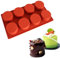 Stampo in silicone a forma di cilindro con 11/8/6 cavità per dolci, gelati, mousse, strumenti di decorazione (8 cavità)