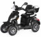 VELECO FASTER - Mobilitätsroller mit 4 Rädern – komplett montiert und fahrbereit – sicher und stabil – Alarm – geräumiger Stauraum - Rückwärtsgang - Vierrad Seniorenmobil (SCHWARZ)
