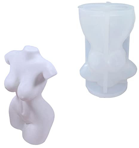 Kerzenform Silikon Körper Frau mit großen Brüsten, Kerzen Silikonform, DIY Körper Statue Kerze Dekor Kunst Handwerk, Gussform Kerzengießen Seifen Form Wachs Gießform