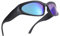 COASION Wrap Around Sonnenbrille für Damen Herren Vintage Sportbrille Radsportbrillen Fahrerbrille mit UV400 Schutz（A4 Mattschwarz/Grün gespiegelt）