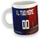 Forza Rossoblù Tazza Mug in Ceramica Personalizza con Nome e Numero Colazione Idea Regalo Squadra del Cuore Tifosi Rossoblù Bologna Papà Nonno Natale Compleanno Calcio Pallone Italia
