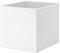 Princekingx Drona Storage Boxes – Foldable Kellax Shelf Insert Box – Cube Shaped Fabric Storage Organizer, 33x38x33cm Shelving Unit with Handle, For Home, Office Use, Baby Nursery (White, 4x)