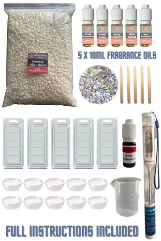 Wax Melt Starter kit - Laundry Fragrance scents, Kit3 - A Great kit to Introduce You to The Art of Making Your own Highly Scented, Luxurious Wax Melts from Home