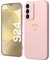 Beetop Kompatibel Mit Samsung Galaxy S24 Hülle Schutzhülle Silikon TPU Stoßfest Handyhülle Case Cover Mit Goldes Herz Golden Love für Samsung Galaxy S24 - Rosa