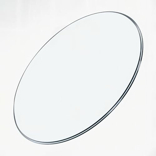 Runder Tisch Glasplatte Ø50 60 70 80 100cm Tischplatte GehärtetemGlas Dicke 8mm Transparentes Gehärtetes Glasbrett, Robust Und Langlebig Glatte Kante Für Esstische, Couchtische