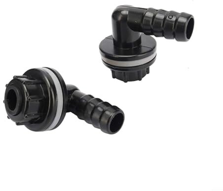 CWOQOCW Schlauch, 90-Grad-Winkel, verriegelter Verbinder, Bewässerung, Wasserrohrverschraubungen, Aquarium, Badezimmer, Rohrkupplungen, Tropfbewässerung, Winkelverschraubungen (zufällig)