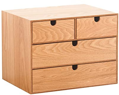 Schreibtisch-Aufbewahrungsbox Mit Schubladen – Schreibtisch-Aktenschrank, Vintage-Organisations- Und Aufbewahrungstruhen-Set, Schreibtisch-Organizer Und Zubehör Aus Holz, Stapelbare Aufbewahrungsschu