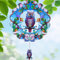 FAICACC Windspiel im Freien, Eule, Metall, 3D-hängende Gartendekoration, 30,5 cm, Edelstahl-Windspiel mit Schwanzspinner, Windskulpturen für Innenbereich, Terrasse, Rasen, Hof, Ornament, Geschenk für