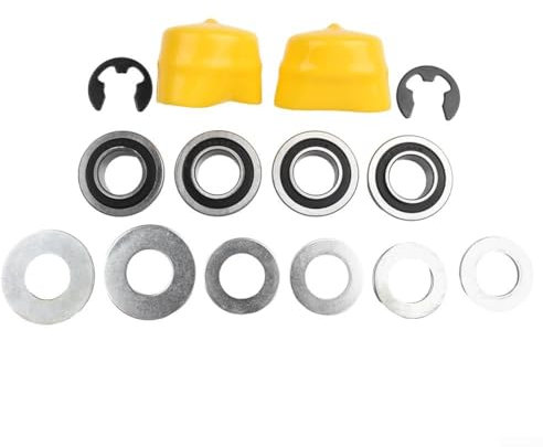 Kit de conversion de roulement pour tracteurs de tondeuse à gazon John For Deere, comprend des roulements de roue à bride scellée, des rondelles de fixation d'enjoliveur, des rondelles de poussée