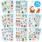 Fyvadio Navidad Pegatinas, 284pcs Navidad Pegatinas para niños, Feliz Navidad Pegatinas No Repetición, Pegatinas adhesivas de Navidad, Sello de regalo pegatinas, Navidad Goodie Bolsa de Relleno