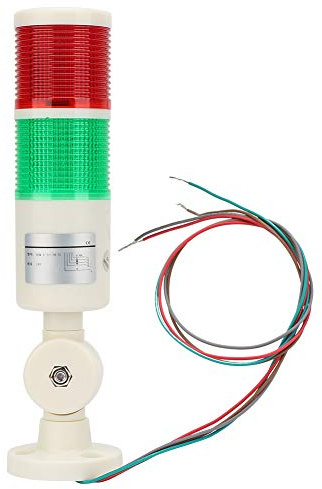 LED-Warnleuchte für CNC-Maschinen mit Summerton, 24 V, Rot/grün Blinkend, Hell für Werkzeugmaschinen, Mechanische Ausrüstung