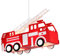 GLOBO LED Feuerwehr Design Hänge Decken Lampe Kinder Zimmer Beleuchtung Drehleiter Pendel Leuchte rot
