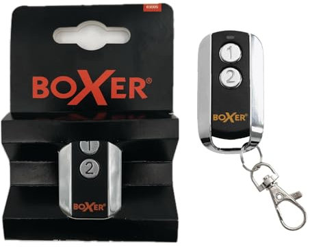 Boxer® Télécommande pour ouvre-Porte de Garage – Télécommande programmable, portée jusqu'à 35 mètres, Compatible avec Les ouvre-Portes Boxer, avec Pile V27A Incluse