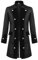 LOSSLO Steampunk Herren Mantel, Frack Jacket Herren Lang StehkragenMittelalter Gehrock Renaissance Kostüme Viktorianische Gothic Kleidung Mittelalter Palast Mantel Halloween Kostüme Karneval Party