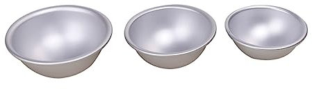 OKUMEYR Badeformen-set Mit 6 Halbrunden Formen Aus Metall Für Haushaltsseifen Und Backen