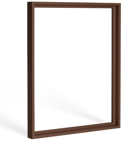 Bildershop-24 Schattenfugen - Rahmen LEMGO 80x120cm Braun (matt)