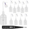 AUAUY Lot de 10 Douille E27 avec Fil, Douille de Lampe + Testeur de Tension VDE, Douille de Lampe E27 avec Pince Enfichable, Blanc