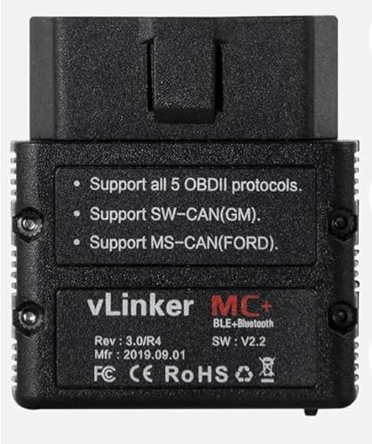 Vgate vLinker MC ELM327 V2.2 Bluetooth 3.0 4.0 OBD2 Scanner OBD 2 BimmerCode Auto Car Diagnostic tools ELM 327 V1 5 (bluetooth 4.0)