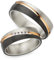 123traumringe Eheringe in Carbon & Titan I Partnerringe mit 5 Zirkonia & Etui I Gravierbare Eheringe mit Ringgröße 50-72 mm I Hochwertige Verlobungsringe in 6 mm Breite & 2 mm Stärke I S 57