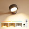FULEN Applique Murale Intérieure, Lampes Murales LED avec 18 Modes de Couleur, Batterie 8000mAh,Dimmable, Commande Tactile et Télécommande, Applique LED Sans Fil pour Chambre et Salon