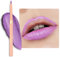 OULAC Delineador de Labios Morado Mate, Lip Liner Resistente al Agua que Dura 24 Horas +, a Prueba de Manchas, Muy Pigmentado, Suave, Contorno de Labios, Vegan (09) Sweet Taro
