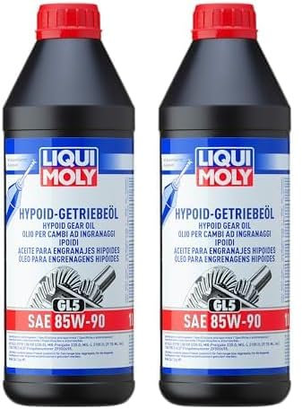 LIQUI MOLY Hypoid-Getriebeöl (GL5) SAE 85W-90 | 1 L | Getriebeöl | Hydrauliköl | Art.-Nr.: 1035, farblos (Packung mit 2)