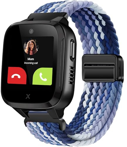 OUTPUTBT Magnetisch Armbänder 16mm für XPLORA Kidzi/Xplora X5 Play/XGO 2/XGO 3 Armband Kinder Nylon Baumwolle Geflecht für Mädchen Jungen