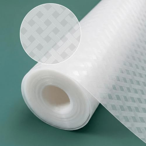 OSIITOSU Drawer Liners 44.5cmx610cm kitchen cupboard liner EVA Non-Adhesive | Kitchen Non-Slip Shelf Liner Oil-Proof Waterproof Washable Cupboard Cabinet Liner Refridge Locker Sink Protector for Kitchen