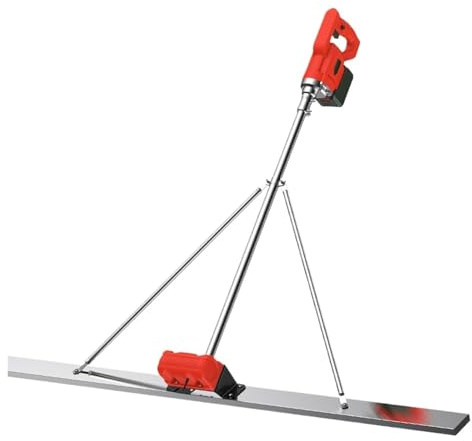 Grattoir électrique à béton, Compatible avec 150cm 21V, élargissement et épaississement, niveleur de sol manuel, règle vibrante grande capacité(2 batteries)