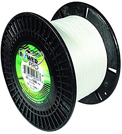 POWER PRO Unisex-Erwachsene Spectra geflochtene Angelschnur, Weiß, 30 lb/500 yd