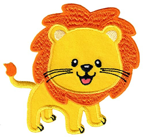 PatchMommy Löwe Patch Aufnäher Applikation zum Aufbügeln Bügelbild - für Kleidung Jeans Jacken Kinder Baby